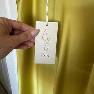 Joie Yellow Satin Dress